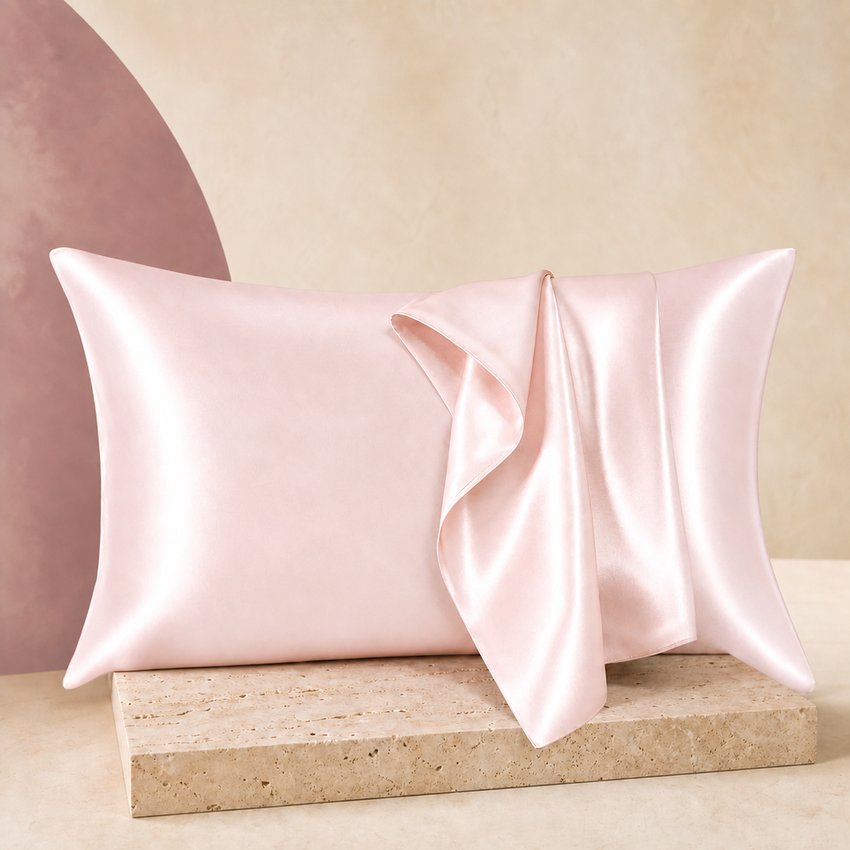 SatinCloud Pillowcase in Pink