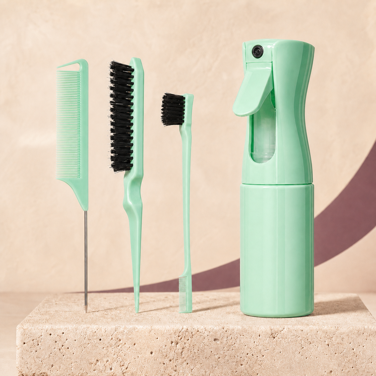 Wash-Day Styling Set — 4 Piece in Green