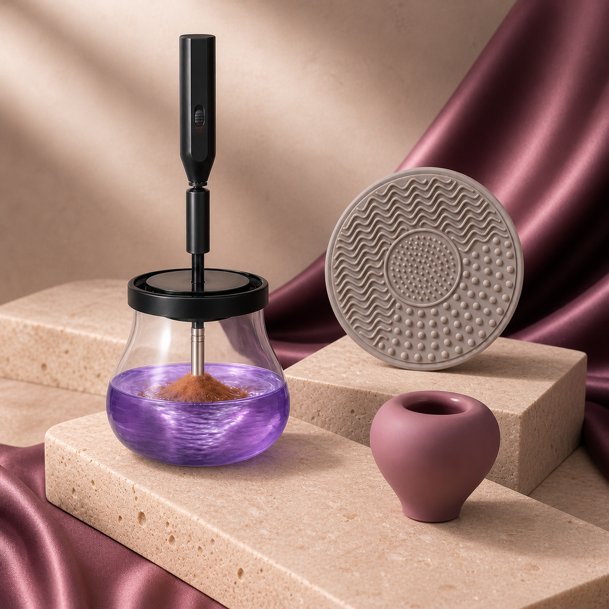 Brush Reset Station - Velvet Curl editorial view 5