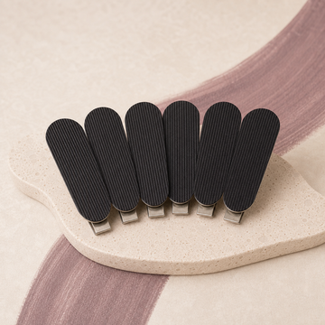No-Crease Sectioning Clips — Set of 6 - Black