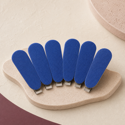 No-Crease Sectioning Clips — Set of 6 - Blue