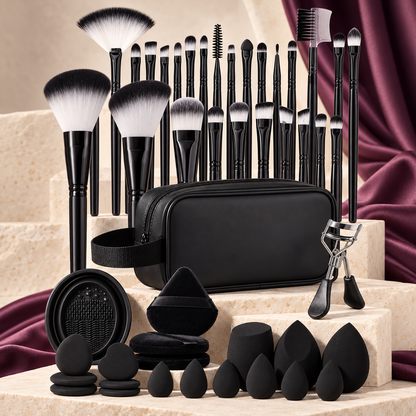 Complete Glam Tool Suite 46-piece bundle in Noir Ombre