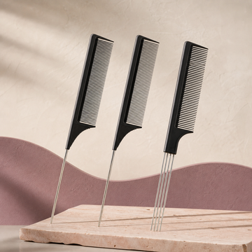 Precision Parting Comb Set — 3 Piece - Black