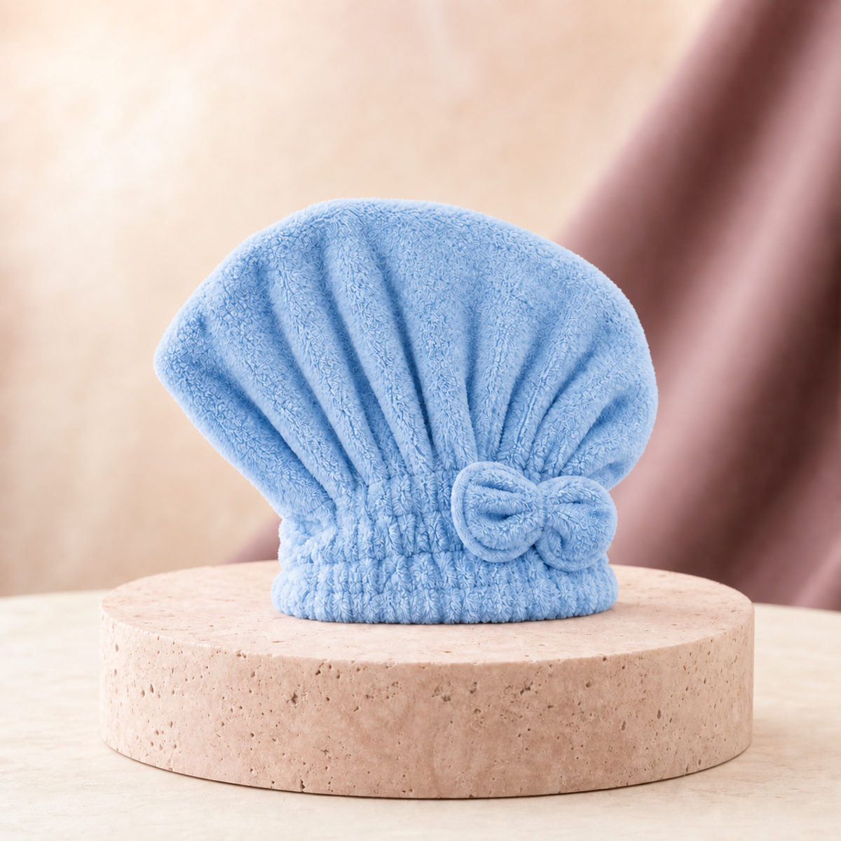 Quick-Dry Microfibre Hair Wrap in Blue