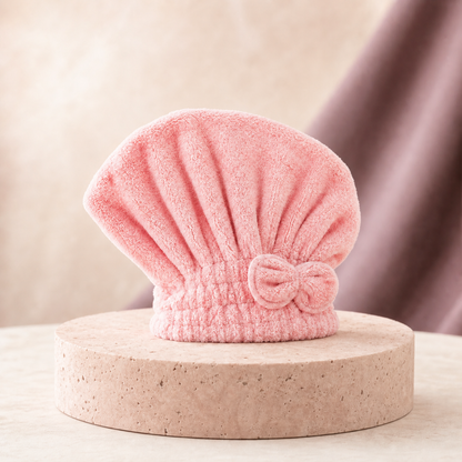 Quick-Dry Microfibre Hair Wrap in Pink
