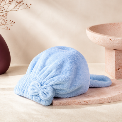 Quick-Dry Microfibre Hair Wrap - Powder Blue
