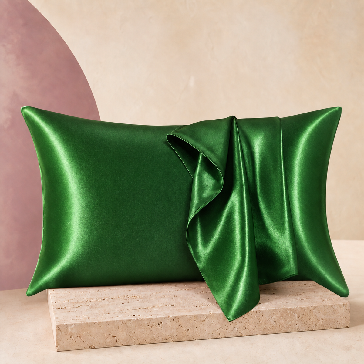 SatinCloud Pillowcase in Bright Green