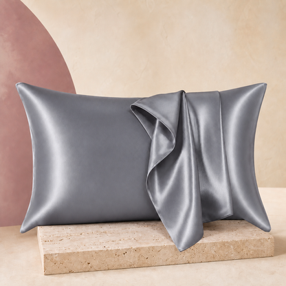 SatinCloud Pillowcase in Dark Gray
