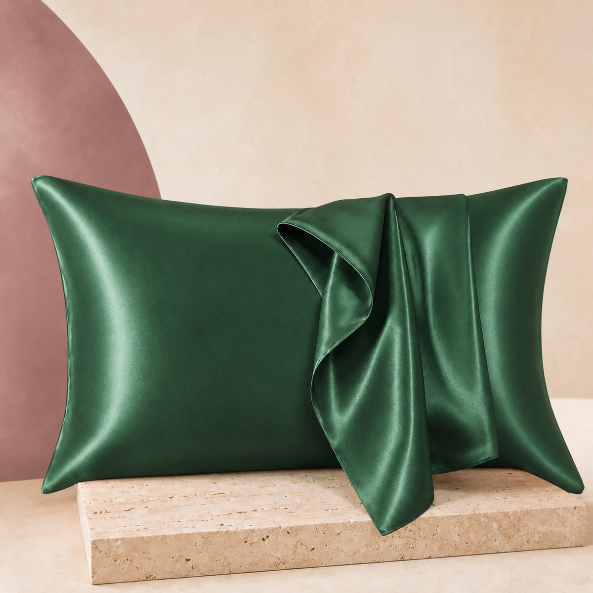 SatinCloud Pillowcase - Forest Green