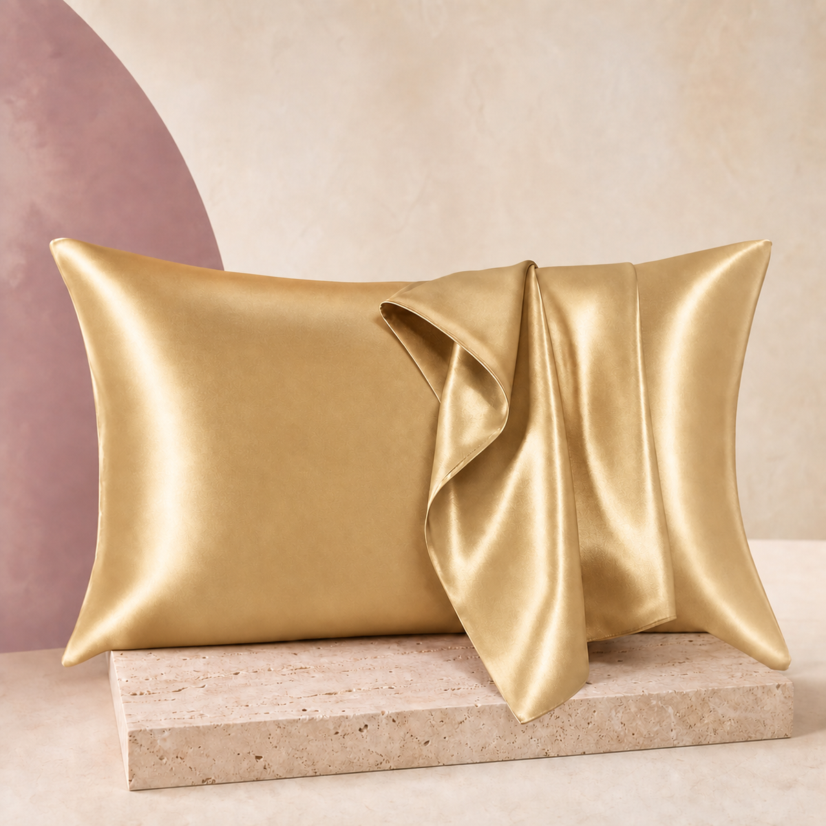 SatinCloud Pillowcase in Golden