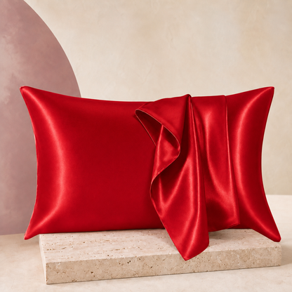 SatinCloud Pillowcase in Red