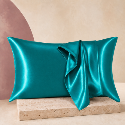 SatinCloud Pillowcase in Sea Blue