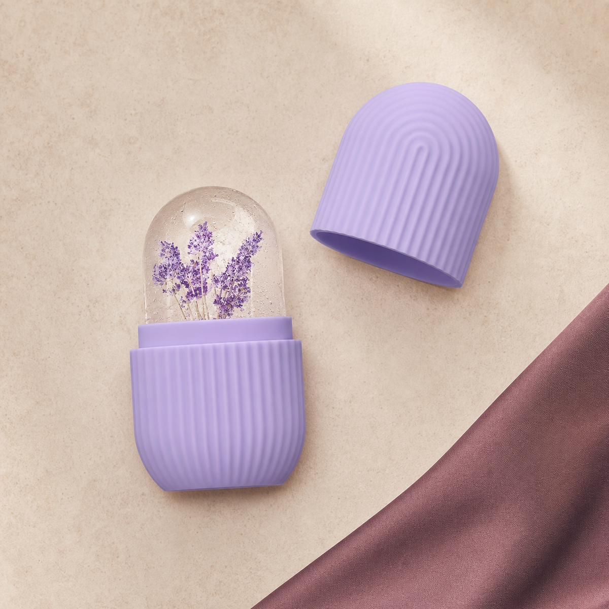 Botanical Facial Ice Mould - Exploded Flat Lay | Velvet Curl Beauty ZA
