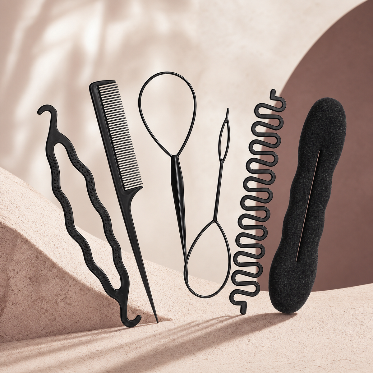 BraidEase Tool Set — 6 Piece - Three Quarter | Velvet Curl Beauty ZA