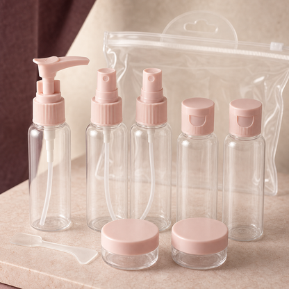 Carry-On Refillable Bottle Set - Closure Detail | Velvet Curl Beauty ZA