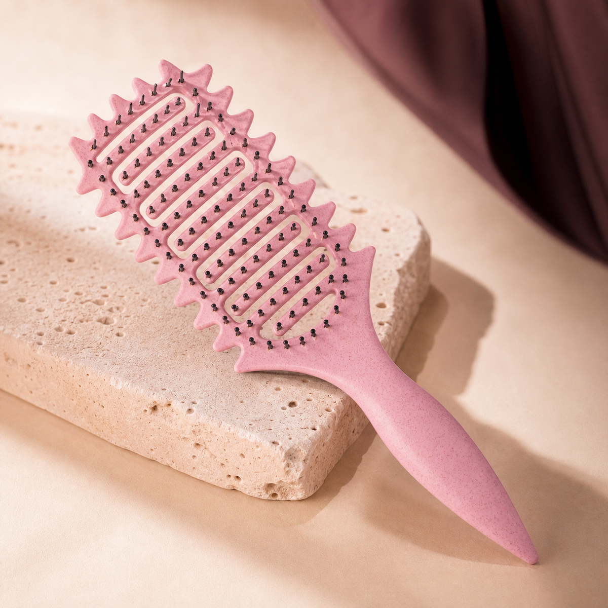 FlexCurl Detangling Brush - Bristle Detail | Velvet Curl Beauty ZA