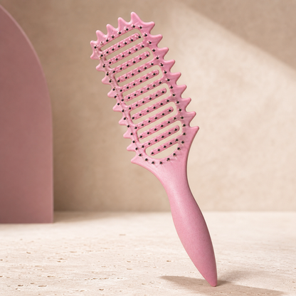 FlexCurl Detangling Brush - Three Quarter | Velvet Curl Beauty ZA