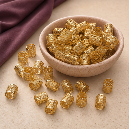 Golden Braid Cuffs — 50 Pack - Styling Station | Velvet Curl Beauty ZA