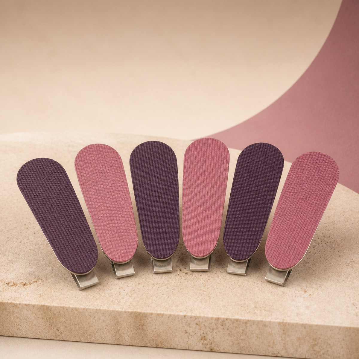 No-Crease Sectioning Clips — Set of 6 - Three Quarter | Velvet Curl Beauty ZA