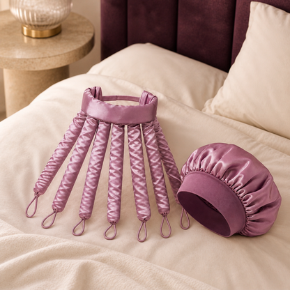 Overnight Heatless Curl Set - Bedside Lifestyle | Velvet Curl Beauty ZA
