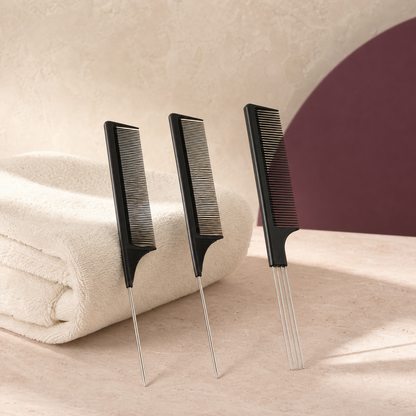 Precision Parting Comb Set — 3 Piece - Styling Station | Velvet Curl Beauty ZA