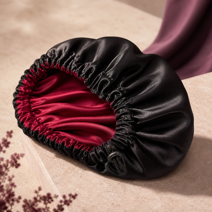 SatinCloud Adjustable Bonnet - Material Detail | Velvet Curl Beauty ZA