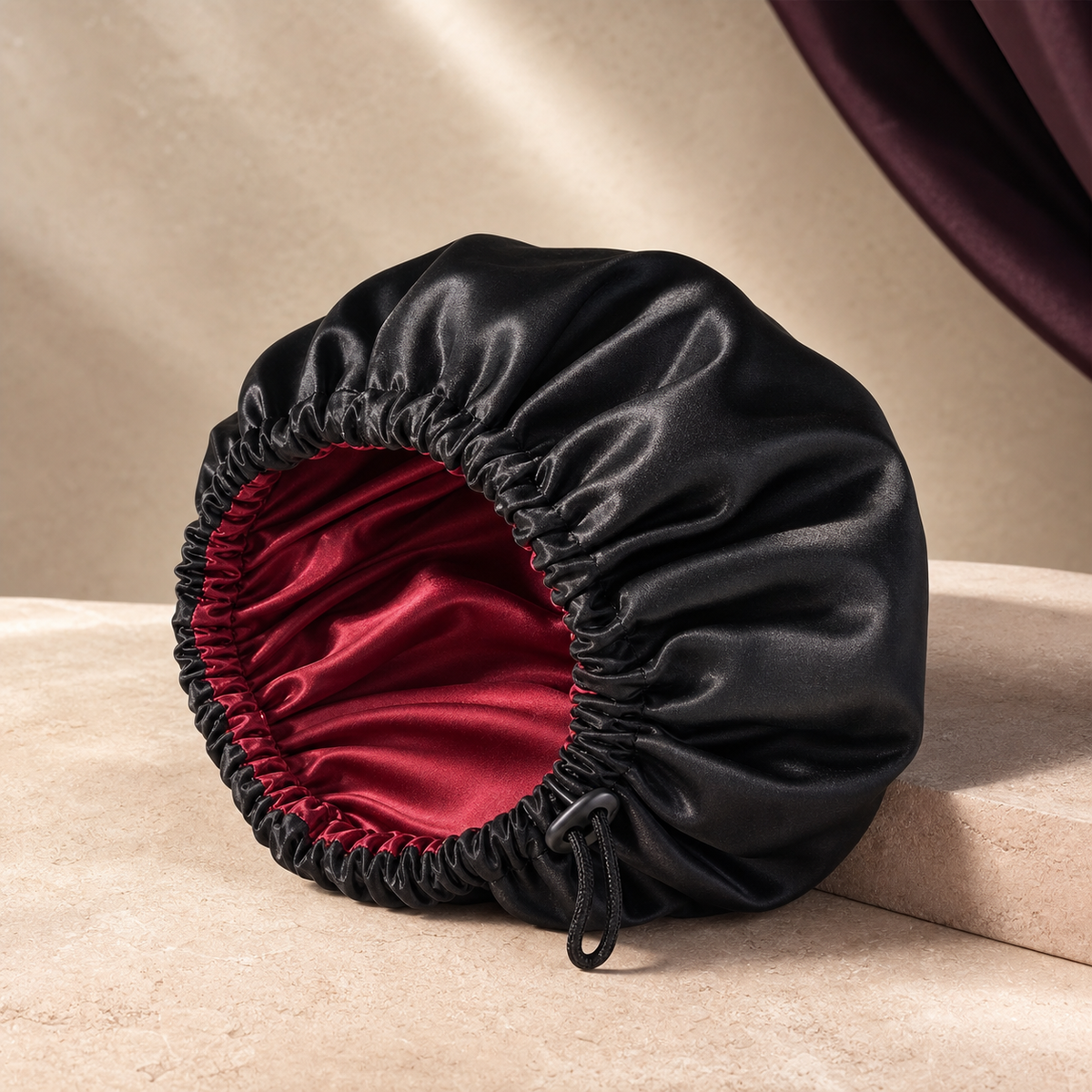 SatinCloud Adjustable Bonnet - Three Quarter | Velvet Curl Beauty ZA