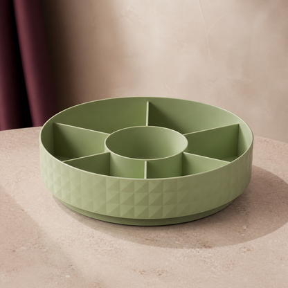 TurnTable 360° Beauty Organiser - Three Quarter | Velvet Curl Beauty ZA