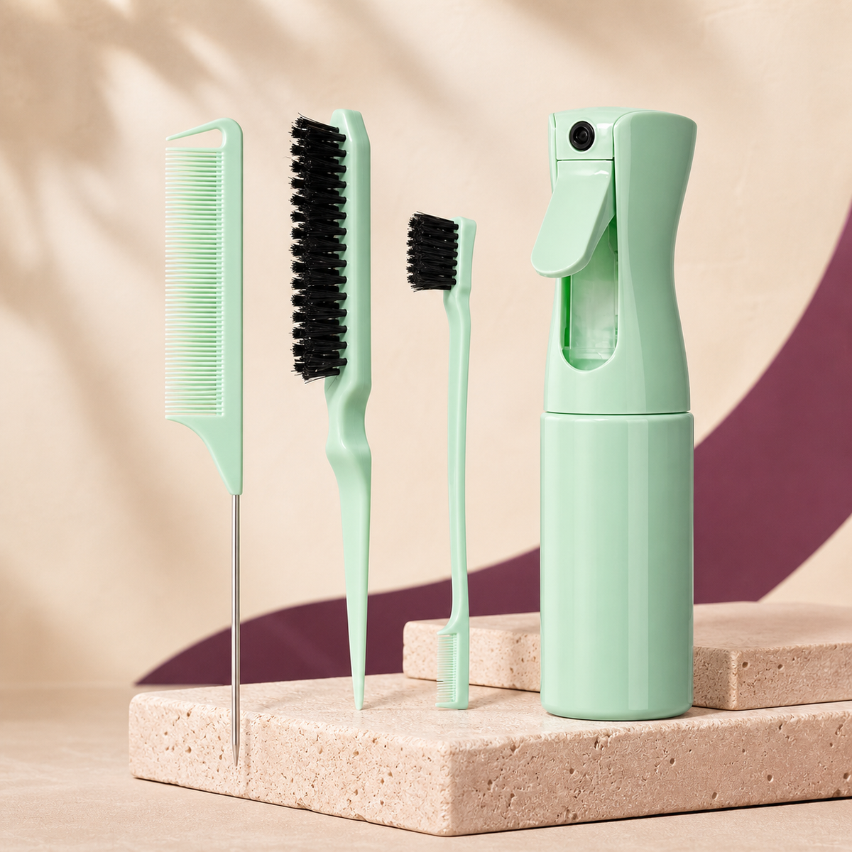 Wash-Day Styling Set — 4 Piece - Three Quarter | Velvet Curl Beauty ZA