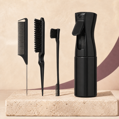 Wash-Day Styling Set — 4 Piece in Black