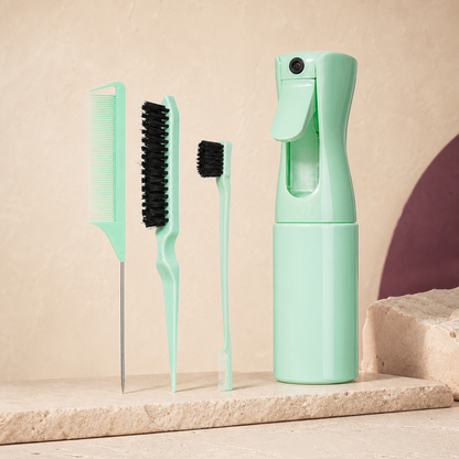 Wash-Day Styling Set — 4 Piece - Mint Green