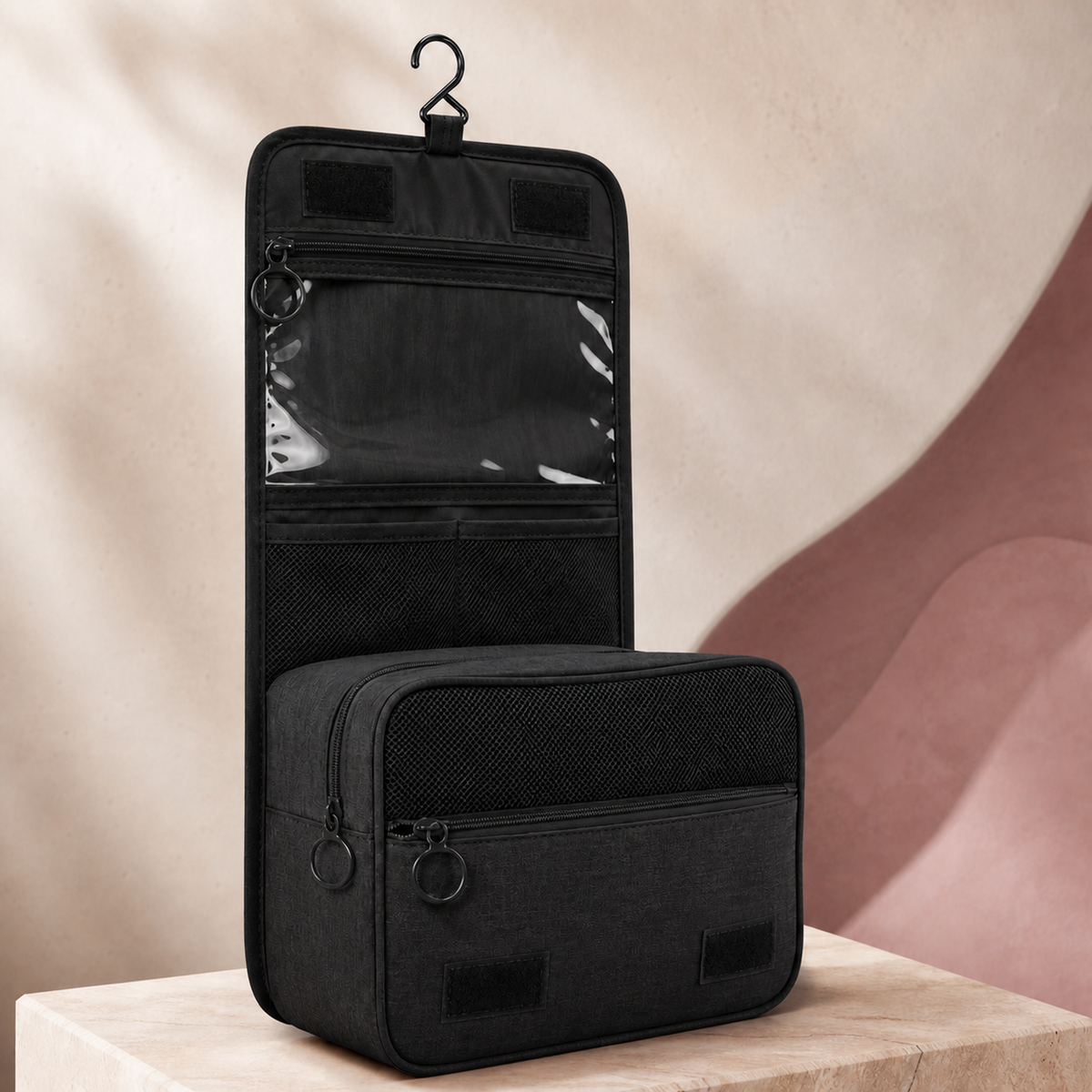 Weekender Travel Makeup Organiser in Black